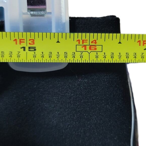 VTG Charter Club Pencil Skirt Sz 10 Skinny Belt Black Zip Slit Career Retro NEW - Picture 11 of 13